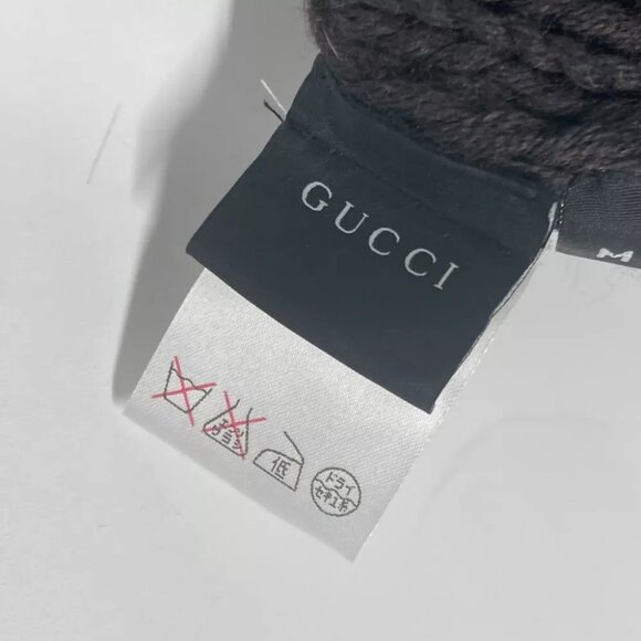 GUCCI 300052 GG beanie hat knit hat knit cap Knit hat wool Brown main image 8